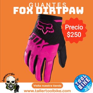 Guantes Fox Rosa Negro